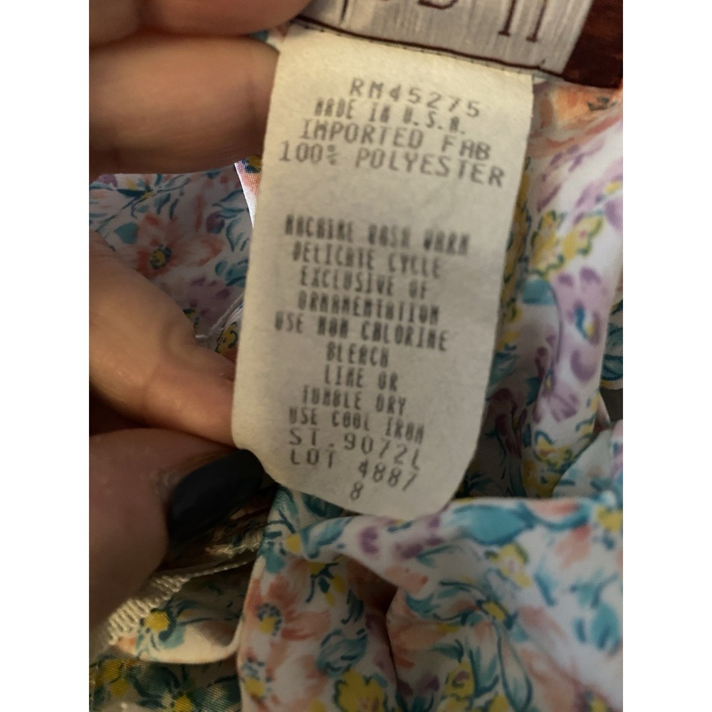 Lisa II Vintage 90's Floral Dress Cottagecore Midi 8 Twee Prairie Coquette - Picture 11 of 13